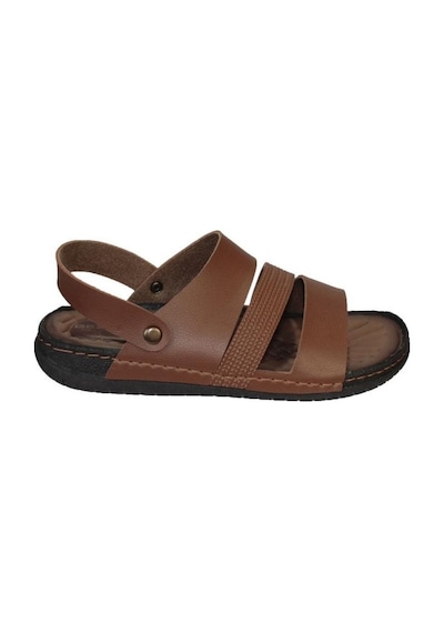 Gezer Erkek Siyah Sandalet Terlik Ortopedik Comfort Tabanlı