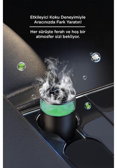 Torima Tcf-01 Araç Kokusu Hava Nemlendirici & Hareket Algılamalı Koku Makinesi Northern Cedar Esansı Aromaterapi Difüzör