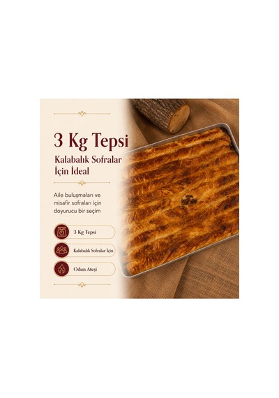 Kıymalı Boşnak Böreği Tepsi 3 Kg - 922508639