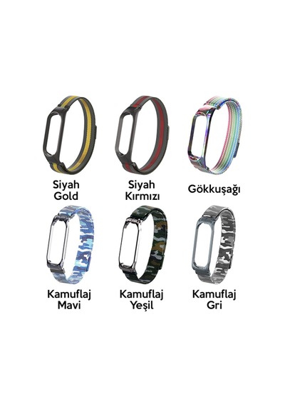 Xiaomi Mi Band 5 Metal Kayış Kordon Milano Loop (157664785)