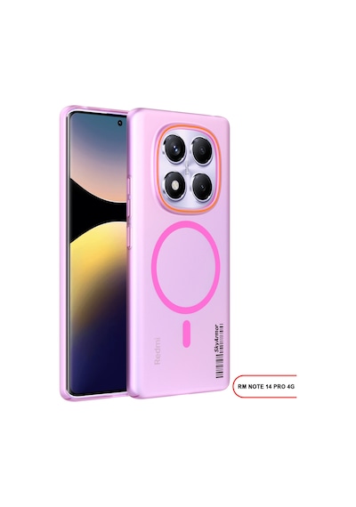 Redmi Note 14 Pro 4g Magsafe Uyumlu Mat Sert Klein Kılıf Pembe