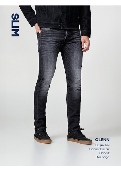 Jack & Jones Glenn 357 Slim Fit Jean 12148275 Blue Denim Mavi