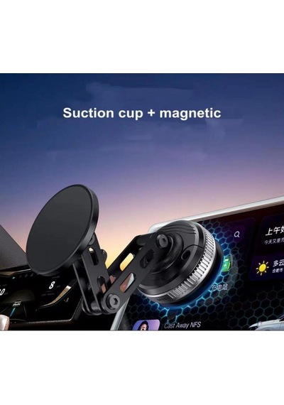 Trıple Fold L-025 360 Derece Dönebilen Vakumlu Ayarlanabilir Araç Içi Magsafe Telefon Tutucu Tutucu