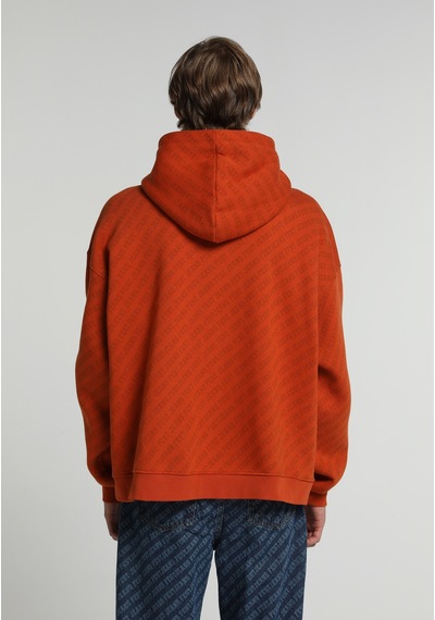 Colin's Colins Oversize Fit Kapüşonlu Baskılı Erkek Kahverengi Sweatshirt Cl1083414 Q1.v2 Cor Cinnamon