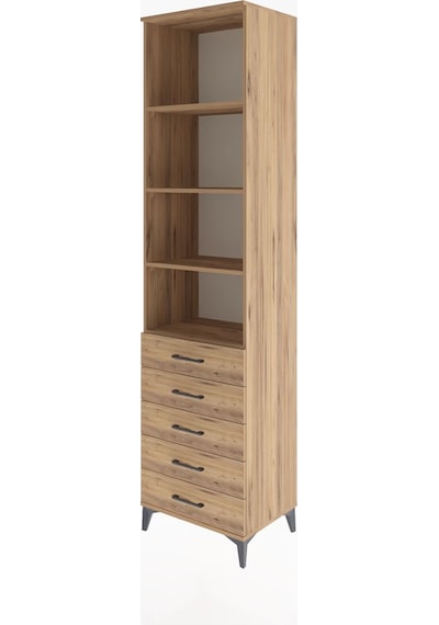 Hyperion Dolap 4 Raflı 5 Çekmeceli 60x44x243 Çam-çam Çam Hyperion Dolap 4 Raflı 5 Çekmeceli 60x44x243 Çam-çam Çam