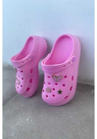Eleta Pembe Ortopedik Kadın Terlik
