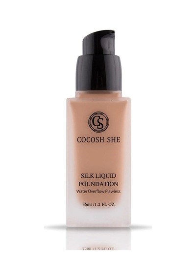 Cocosh She Silk Liquid Fondöten 04 Camel, Su Geçirmez, Islak Bitişli, İpeksi-prüzsüz Doku, Hipoalerjenik - 04camel Diğer