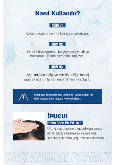 Serinlik Hissi Veren Ve Dökülme Karşıtı Bakım Sunan, Fırça Başlıklı Saç Spreyi Dashu Cooling Sprey