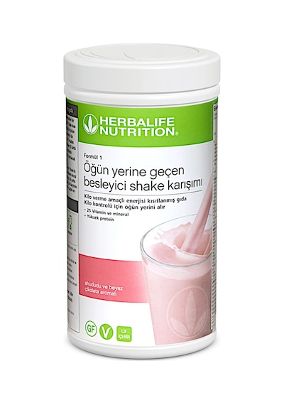 1 Besleyici Shake Karışımı Ahududu ve Beyaz Çikolata Aroma