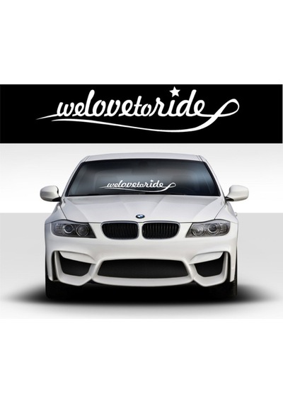 Welovetoride Ön Cam Sticker Yapıştırması Araba Sticker