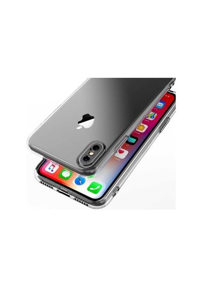 Apple Uyumlu iPhone XS Max 6.5 Kılıf Kamera Korumalı Süper Silikon Kapak Renksiz