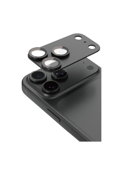 Hdd Apple İphone 18 Pro Max Uyumlu Ar+af Sapphire Kamera Cam Koruyucu - Siyah