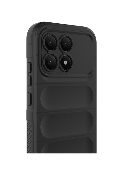 Poco F8 Pro Kılıf Esnek Tpu Oyuklu Arka Yüzey Tasarımlı Mkst Etnik Silikon Kapak - Lacivert Lacivert