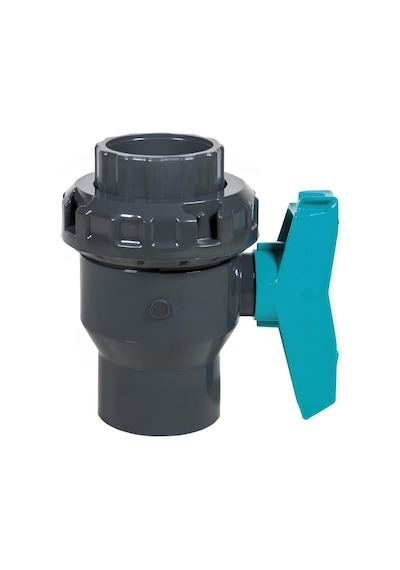 Ø90 Mm Tek Rakorlu Upvc Küresel Su Vanası