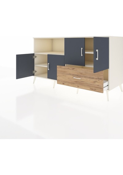 Kronos Konsol 4 Raflı Tek Çekmeceli 4 Kapaklı 176x59x99 Aytaşı-an Aytaşı-antrasit/çam Kronos Konsol 4 Raflı Tek Çekmeceli 4 Kapaklı 176x59x99 Aytaşı-an Aytaşı-antrasit/çam