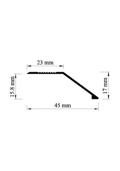 Alüminyum Kot Farki Profili 90Cm * 3 Adet 484132613