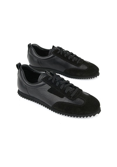 Ziya, Erkek Hakiki Deri Sneaker 1611026z441 Siyah 1611026z441 000