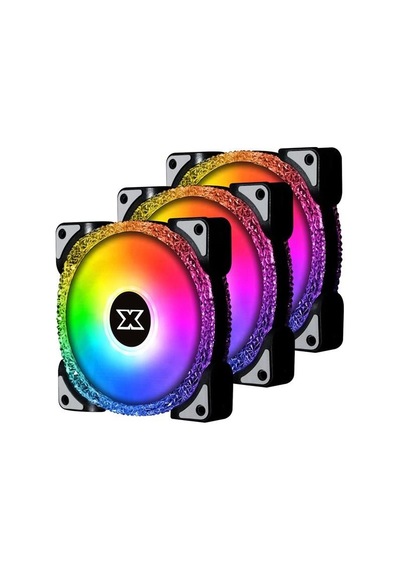 Xıgmatek En46119 Galaxy Uyumlu Iıı Royal 3 Br120 Argb Fanlı Panel+kumandalı Kasa Fan Kiti