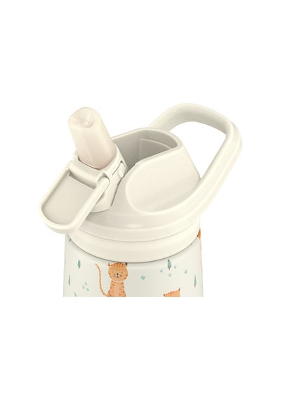 Cool Bottles The Kiddie Bottle Whisker Kittens Pipetli Termos Suluk 350 Ml Çok Renkli