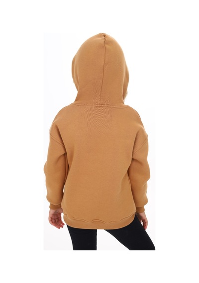 Toontoy Kids Toontoy Kız Çocuk Baskılı Sweatshirt Kahverengi