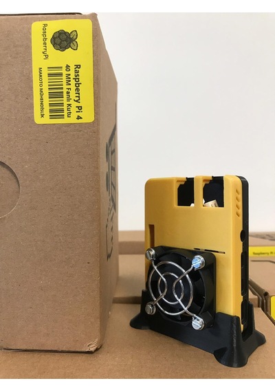 Raspberry Pi 4 40 Mm Fan Tasarımlı Koruyucu Kutu Fan Sistemi