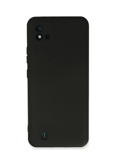 Realme C11 2021 Uyumlu Kılıf Nano İçi Kadife Silikon - Siyah