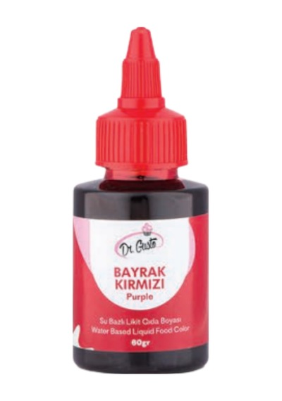 Sıvı Gıda Boyası Kırmızı Suda Çözünür E124 60 G