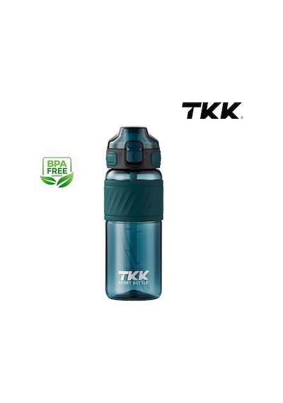 Tkk T1025 Çift Kullanım Pipetli/rahat İçim Yeşil Tritan Matara 600ml