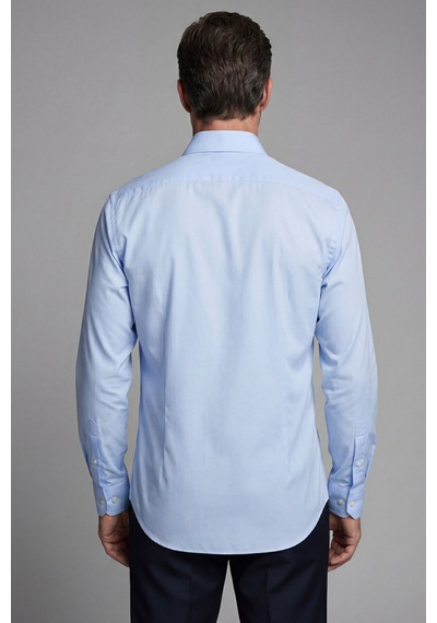 Bisse Klasik Yaka Regular Fit Açık Mavi Uzun Kol Cepsiz Erkek Gömlek Gmkls250059 33