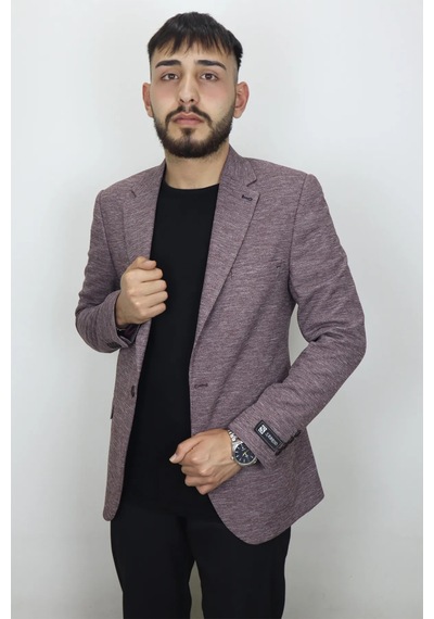 Moda Dmctekstil Erkek Kırçıllı İtalyan Kesim Dar Kalıp Tek Düğme Çift Yırtmaçlı Blazer Ceket Bordo Moda Dmctekstil Erkek Kırçıllı İtalyan Kesim Dar Kalıp Tek Düğme Çift Yırtmaçlı Blazer Ceket Bordo
