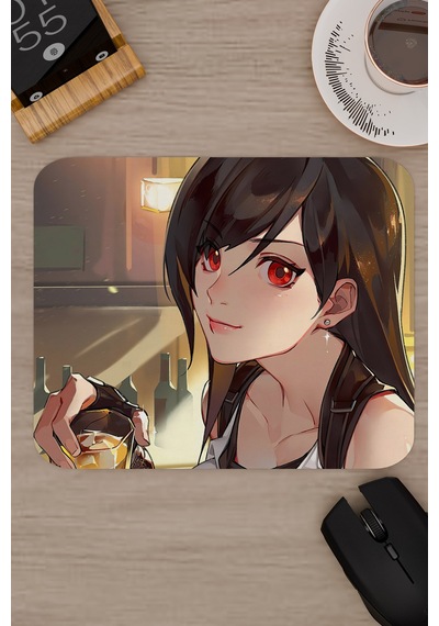 Final Fantasy Kaymaz Dikişli Kauçuk Oyuncu Mousepad V1 - 22x18 Gaming Mouse Pad Fare Altlığı