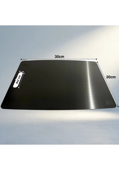 Pratik Paslanmaz Çelik Kesme Tahtası 20x30 Cm Mutfak Aksesuarı 12v