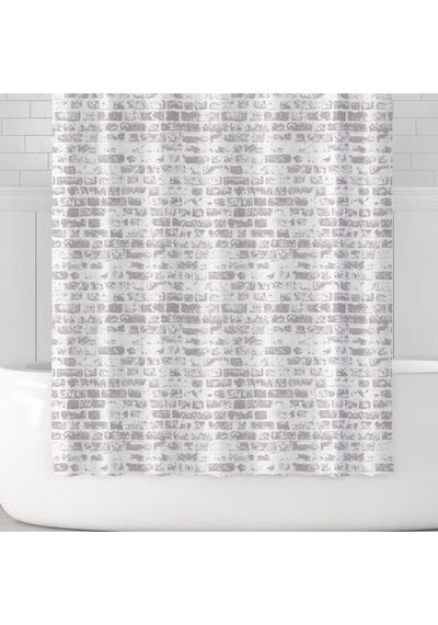 Prado The Wall Banyo Perdesi + Askı Hediyeli 180x200 Çok Renkli