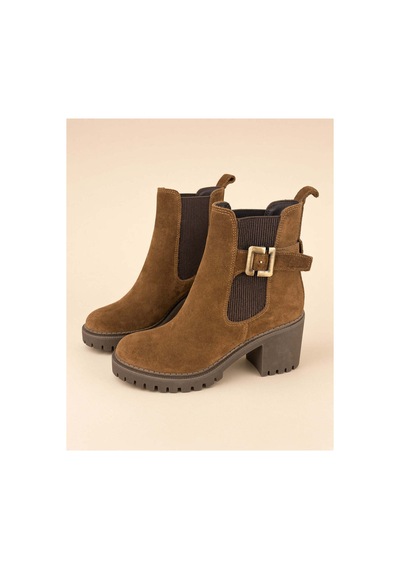 37brandshoes Süet Chelsea Bot Bej Bej
