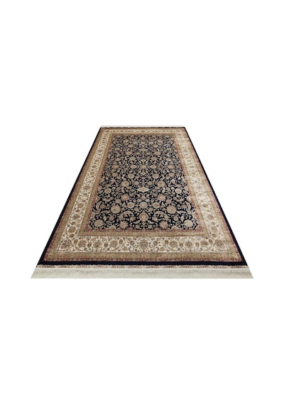 Eko Halı Isfahan Isf 03 Navy Cream Klasik Desenli Yüksek Kalite Sık Dokuma Makine Halısı