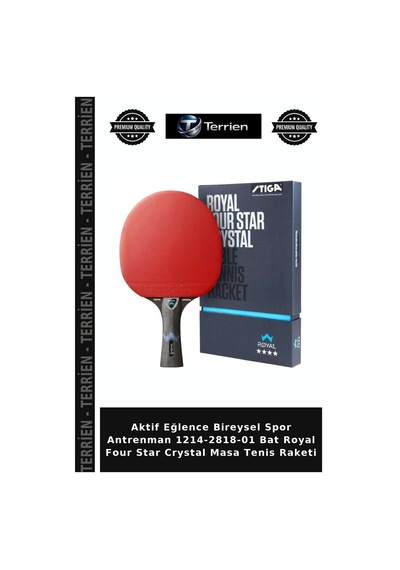 Aktif Eğlence Bireysel Spor Antrenman 1214-2818-01 Bat Royal Four Star Crystal Masa Tenis Raketi