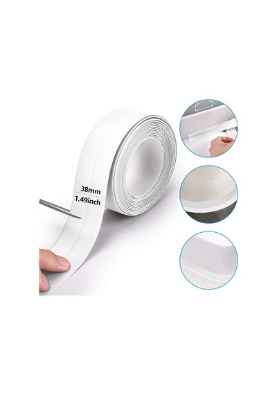 Siolanzi Su Sızdırmaz Lavabo Kenar Bandı 3.2 Metre Beyaz