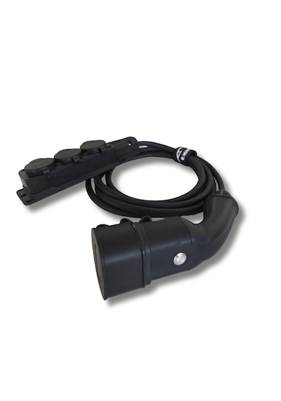 Elektrikli Araç Type 2 Ac Şarj Kablosu+ 3'lü Priz Uzatmalı V2l/byd-skywell Uyumlu