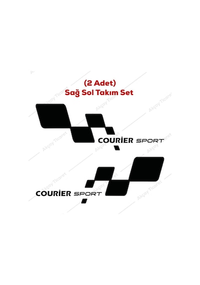 Courier Sticker Ford Courier Kapı Altı Sticker Ford Oto Sticker