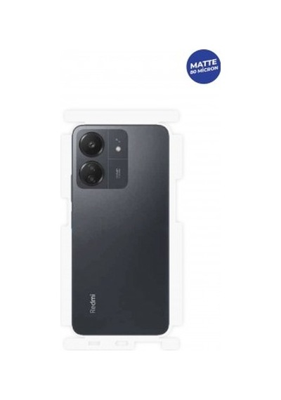 Xiaomi Redmi 13c Mat Arka Ve Yan Koruyucu Tpu Film