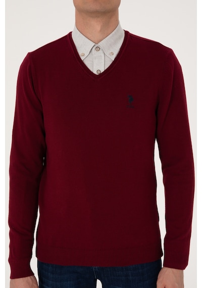 U.S. Polo Assn. Erkek Bordo Basic Kazak 50288881-VR014