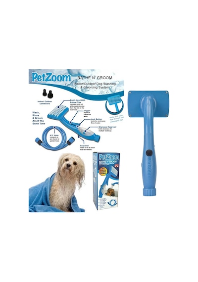 Bundera Pet Zoom Otomatik Kedi Köpek Yıkama Fırçası Tabancası
