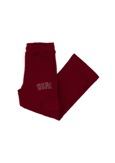 U.S. Polo Assn. Kız Çocuk Bordo Cep Detaylı Parlak Baskılı Eşofman Altı 50316892-VR014