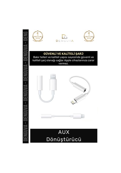 Dönüştürücü Phone 15 14 13 12 11 X 8 7 Plus Xs Max 35mm Stereo Kulaklık Çevirici Aux Dönüştürücü