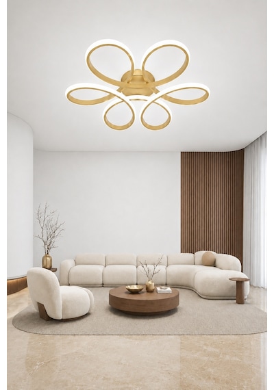Niva Led Plafonyer Avize Beyaz Işık Eskitme