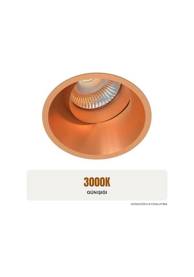 Jupıter Beyaz Hareketli Sıva Altı Led Spot 3000k - Ls554-b