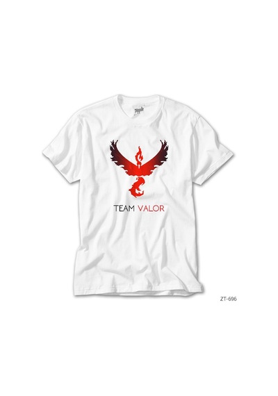 Pokemon Team Valor Beyaz Tişört Beyaz