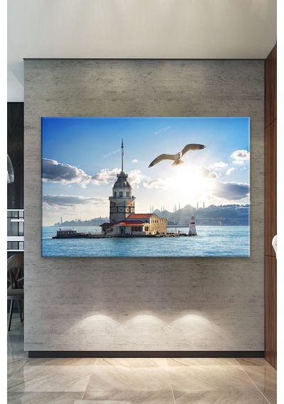 Kız Kulesi Istanbul Dekoratif Kanvas Tablo