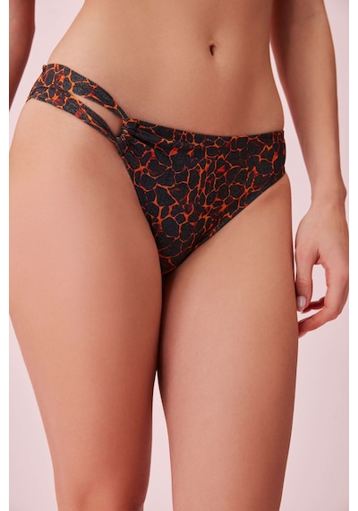 Suwen Agatha Yanı Detaylı Parlak Bikini Alt Sb253901310d1310 Shiny Flame