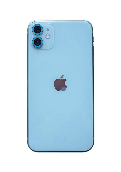 Apple İphone 11 Neon Fosforlu Kamera Lens Darbeye Dayanıklı Tam Uyumlu - Mavi